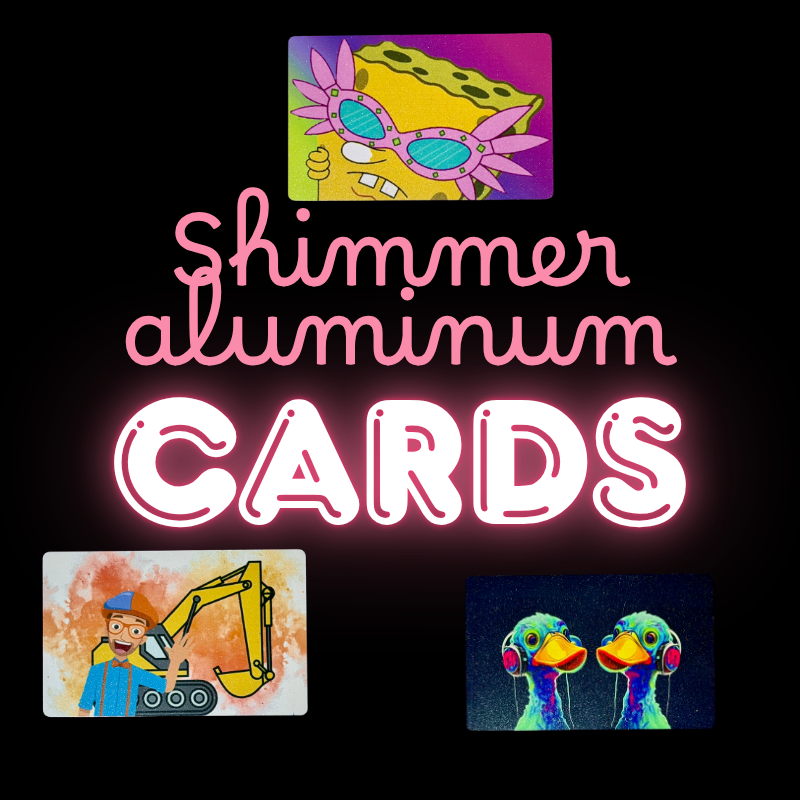 Shimmer Aluminum Card